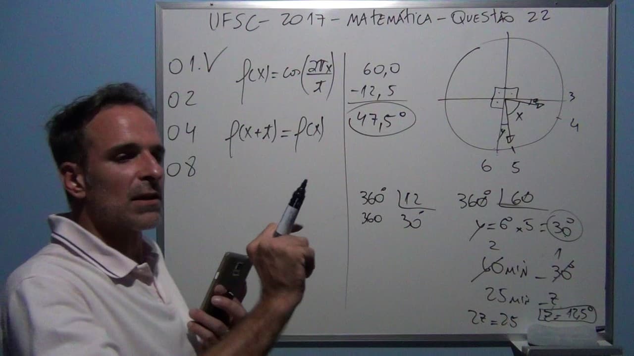 Thumbnail: UFSC 2017 Matemática Questão 22