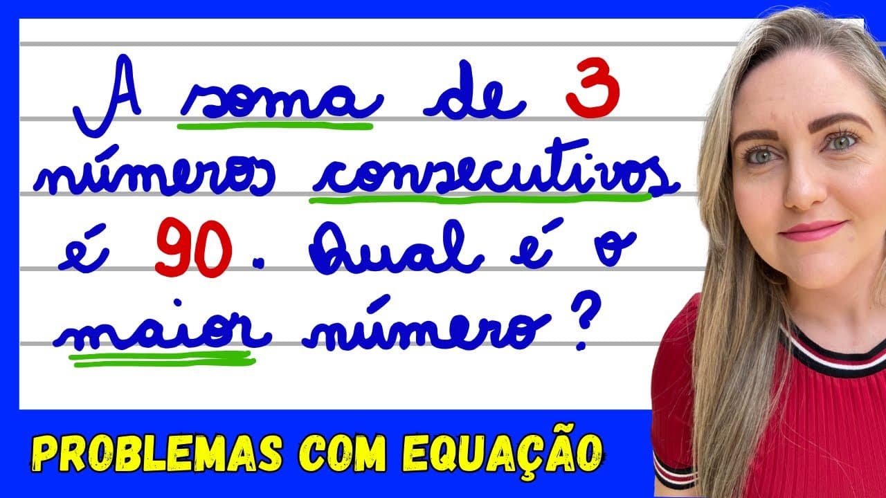 Thumbnail: PROBLEMAS COM EQUAÇÃO DO 1ºGRAU? VOU TE ENSINAR UM JEITO FÁCIL . EXPLICAÇÃO DO CONTEÚDO! 📚🚀