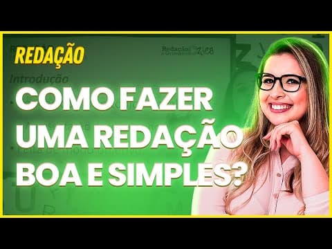 Thumbnail da aula: COMO TER IDEIAS PARA A SUA REDAÇÃO? - Professora Pamba