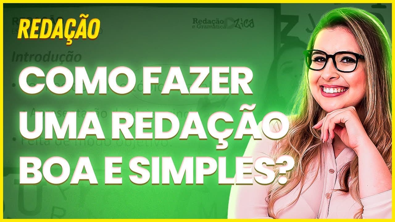 Thumbnail: COMO TER IDEIAS PARA A SUA REDAÇÃO? - Professora Pamba