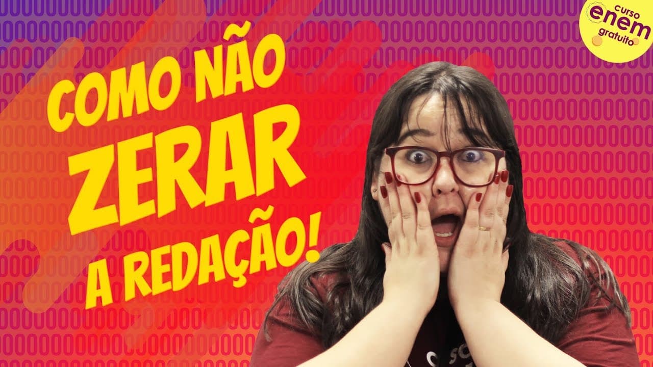 Thumbnail: FATORES QUE ZERAM A REDAÇÃO DO ENEM | Dicas de Redação para o Enem