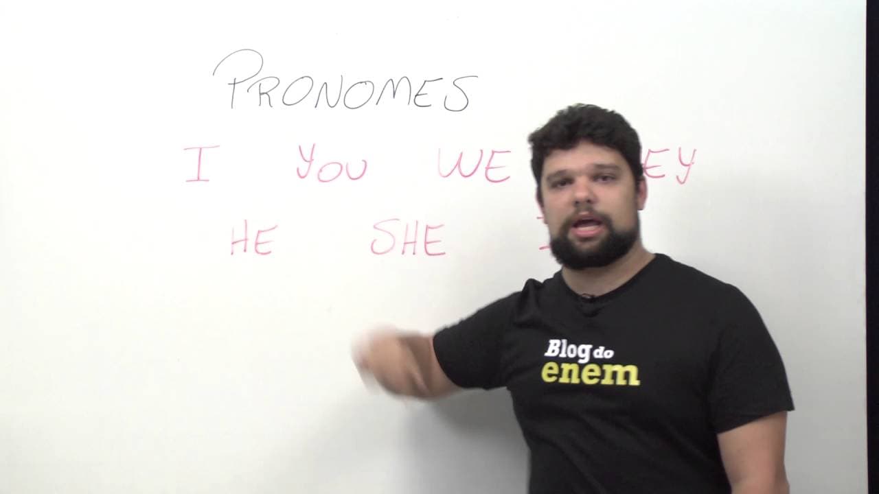 Thumbnail: PRONOUNS | PRONOMES | INGLÊS | Prof. Rodrigo