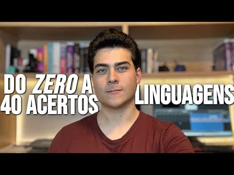 Thumbnail da aula: LINGUAGENS é uma prova de EXATAS e isso vai te APROVAR no ENEM