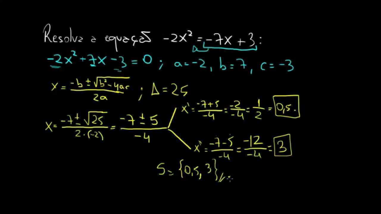 Thumbnail: Matemática Rio - Solução de Equação do 2º Grau por Bhaskara (Parte 1/3)