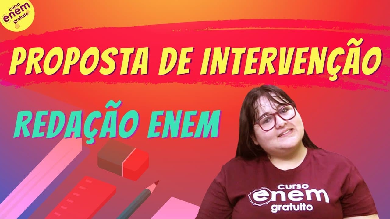 Thumbnail: COMO FAZER A PROPOSTA DE INTERVENÇÃO | Dicas de Redação para o Enem