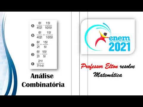 Thumbnail da aula: ENEM 2021 - Análise Combinatória - Uma pessoa produzirá uma fantasia utilizando como materiais  2 ti