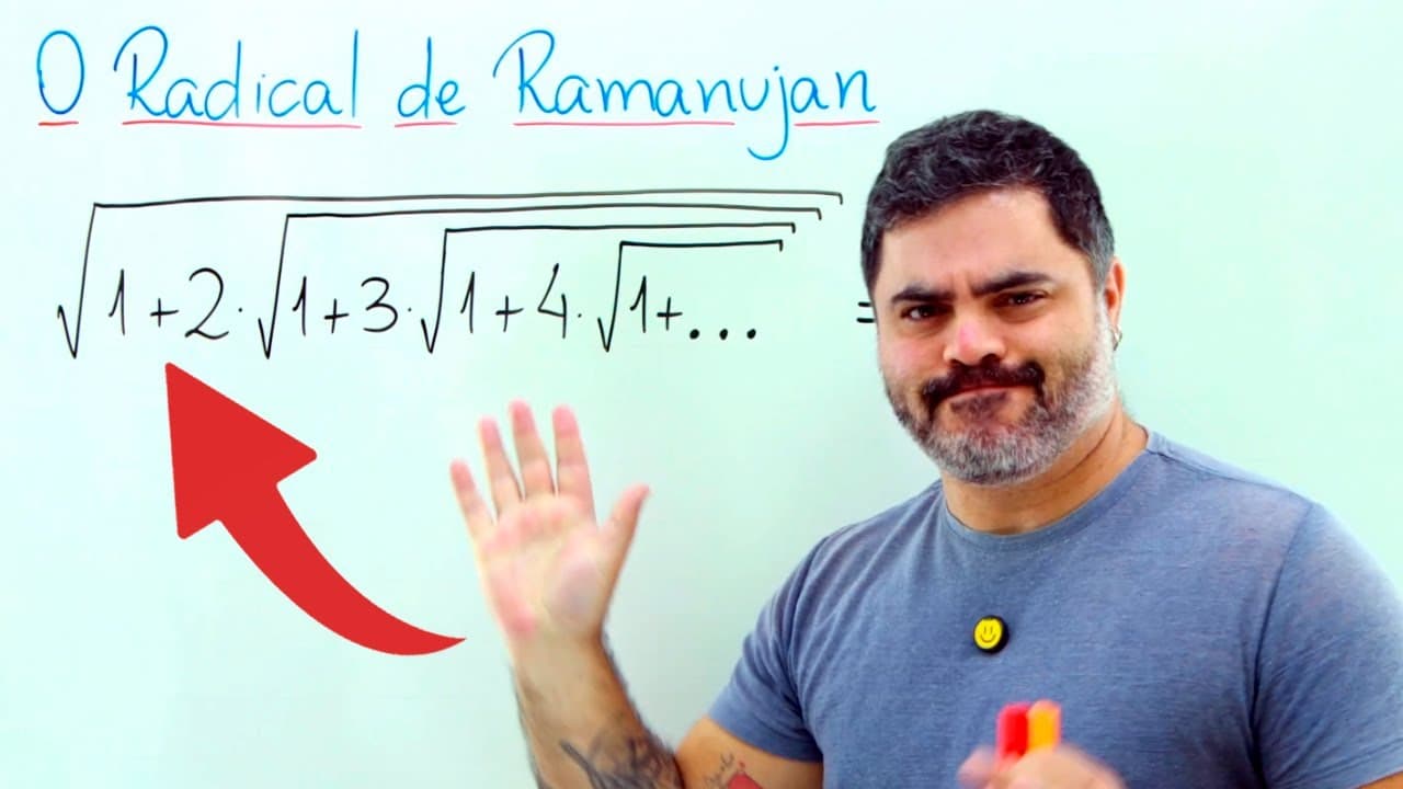 Thumbnail: SRINIVASA RAMANUJAN Escrevia o Número 3 de um JEITO DIFERENTE... | História da Matemática