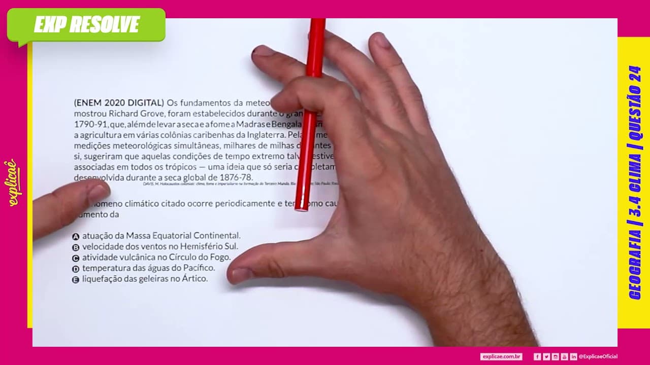 Thumbnail: OS FUNDAMENTOS DA METEOROLOGIA TROPICAL, COMO MOSTROU RICHARD GROVE, FORAM (...) | CLIMA