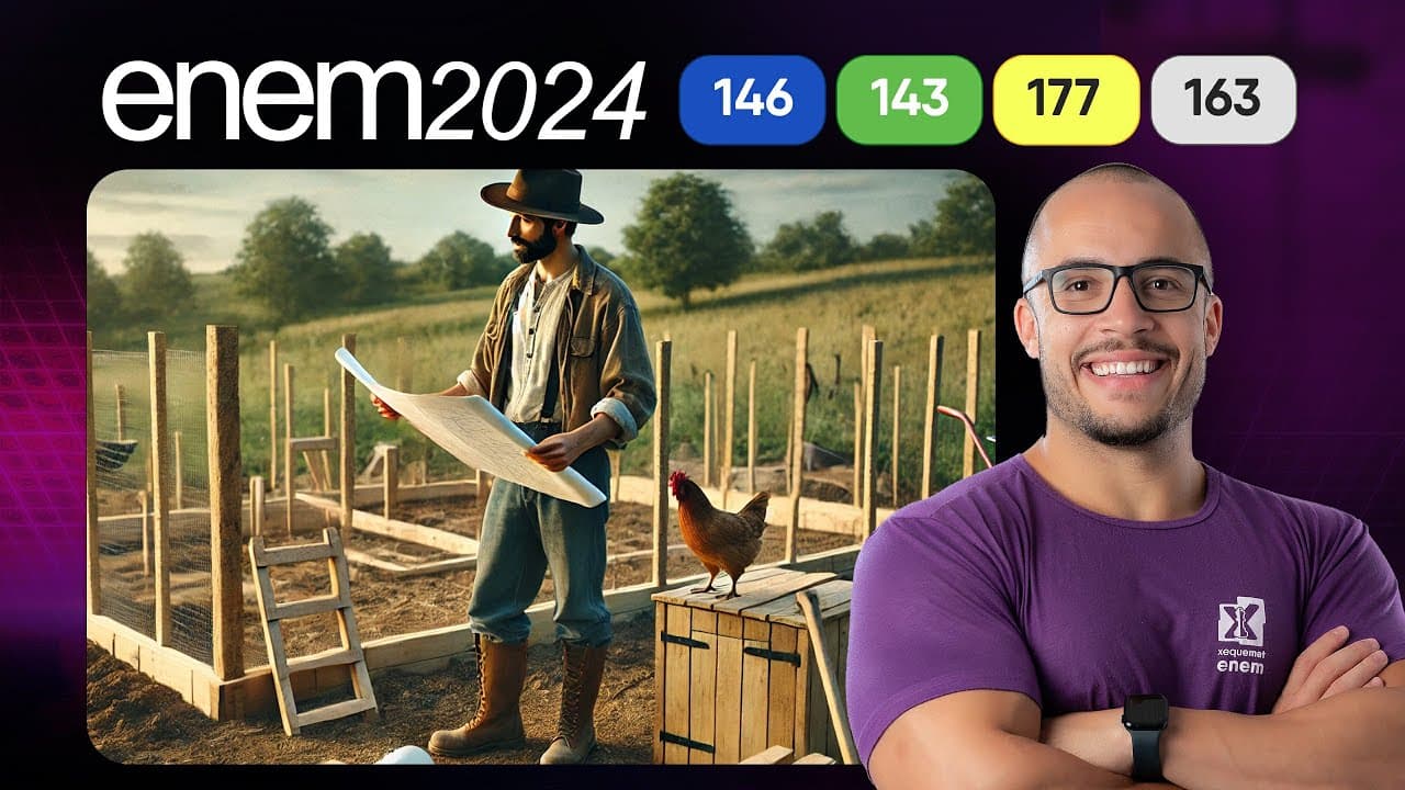 Thumbnail: Questão 146 - Caderno Azul | Função de 2o grau | MATEMÁTICA ENEM 2024