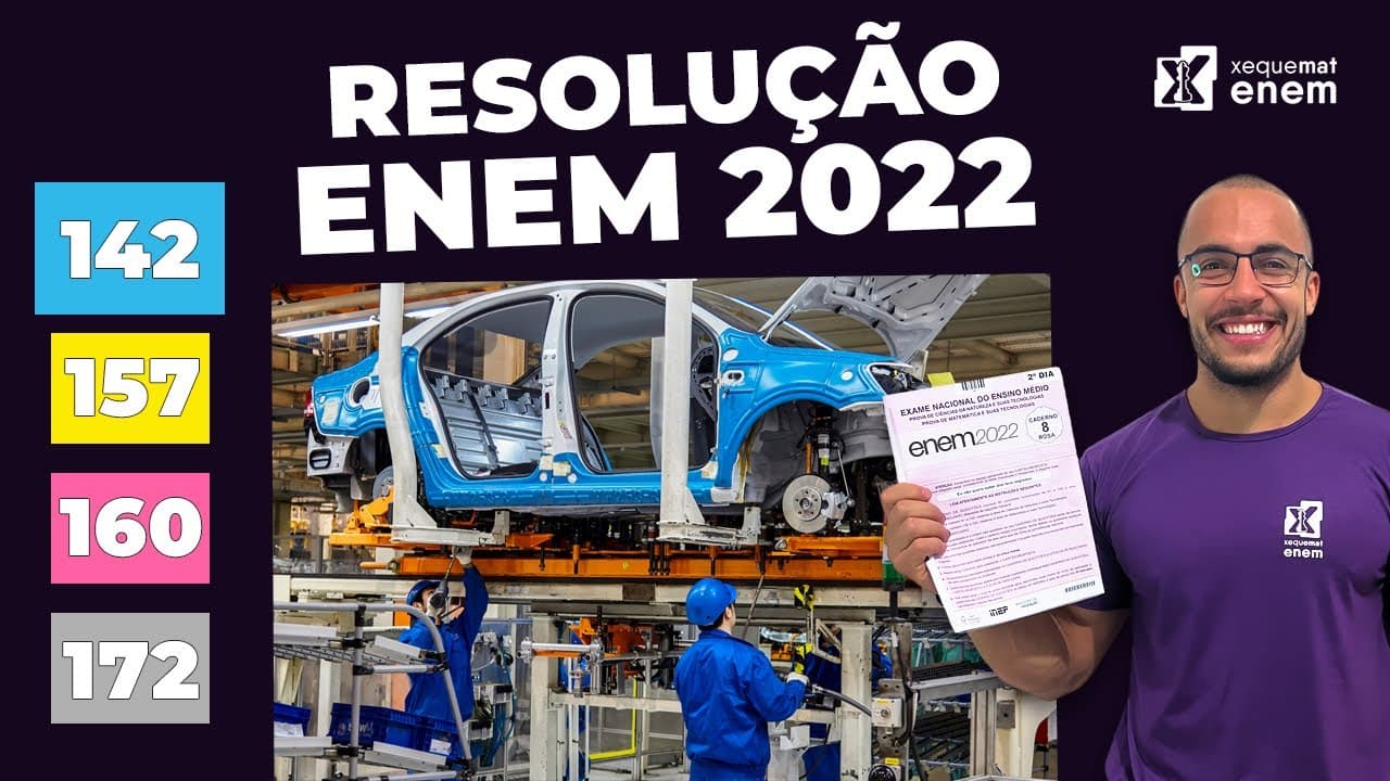 Thumbnail: 🔘Questão 142 - Caderno Azul | Análise Combinatória | MATEMÁTICA ENEM 2022