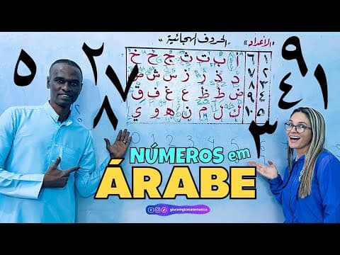 Thumbnail da aula: APRENDI OS NÚMEROS EM ÁRABE DE 0 A 9