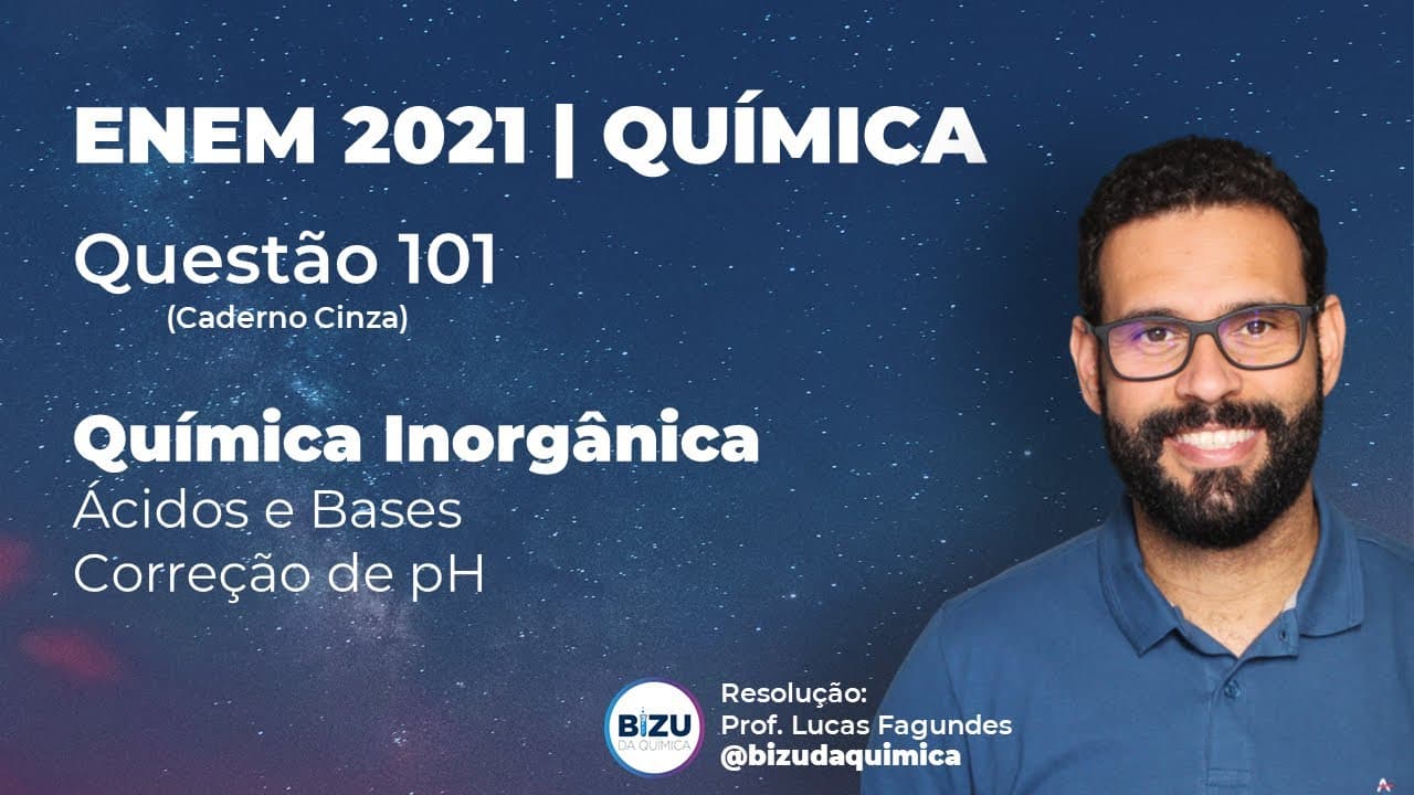 Thumbnail: ENEM - 2021 | QUESTÃO 101 (CADERNO CINZA) | QUÍMICA INORGÂNICA | No cultivo por hidroponia