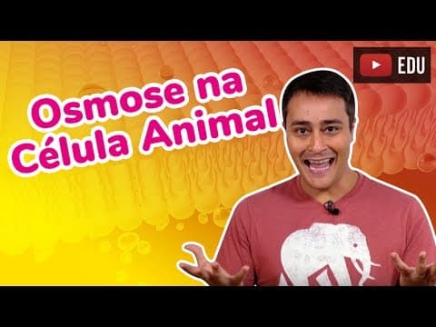 Thumbnail da aula: OSMOSE NA CÉLULA ANIMAL - Transporte Passivo - Prof. Paulo Jubilut