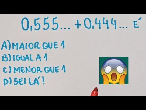 Thumbnail da aula: 0,555... + 0,444...❓️
