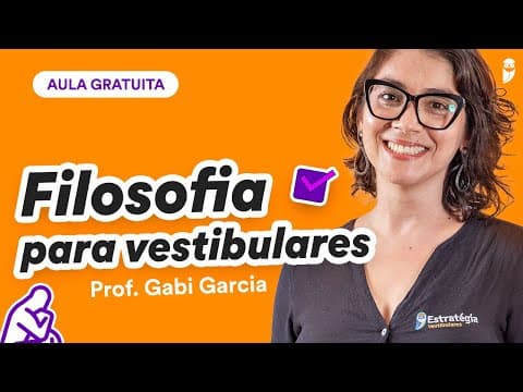 Thumbnail da aula: Resolução de Questões - Filosofia - Profa. Gabi Garcia