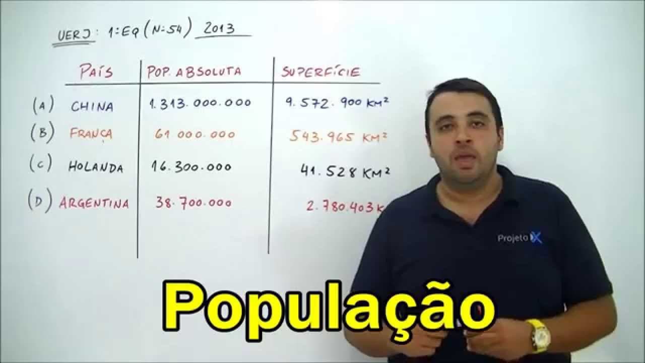 Thumbnail: eXpecial UERJ Geografia   População  Prof  Thiago Feitosa