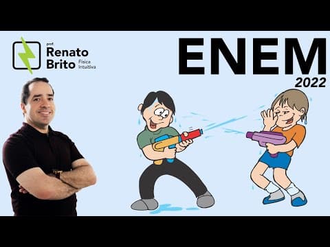 Thumbnail da aula: ENEM 2022 | Física | Em um dia de calor intenso, dois colegas estão a brincar com a água