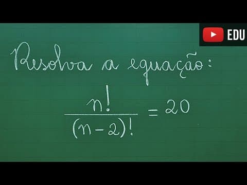Thumbnail da aula: ⏳ Equação Fatorial - Professora Angela Matemática