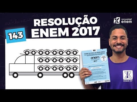 Thumbnail da aula: 🟣 Questão 143 - Caderno Azul | Análise combinatória | MATEMÁTICA ENEM 2017