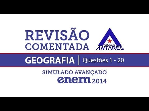 Thumbnail da aula: Simulado Enem 2014 - Geografia