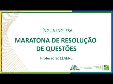 Thumbnail da aula: INGLÊS | RESOLUÇÃO DE QUESTÕES | SEMANA 32