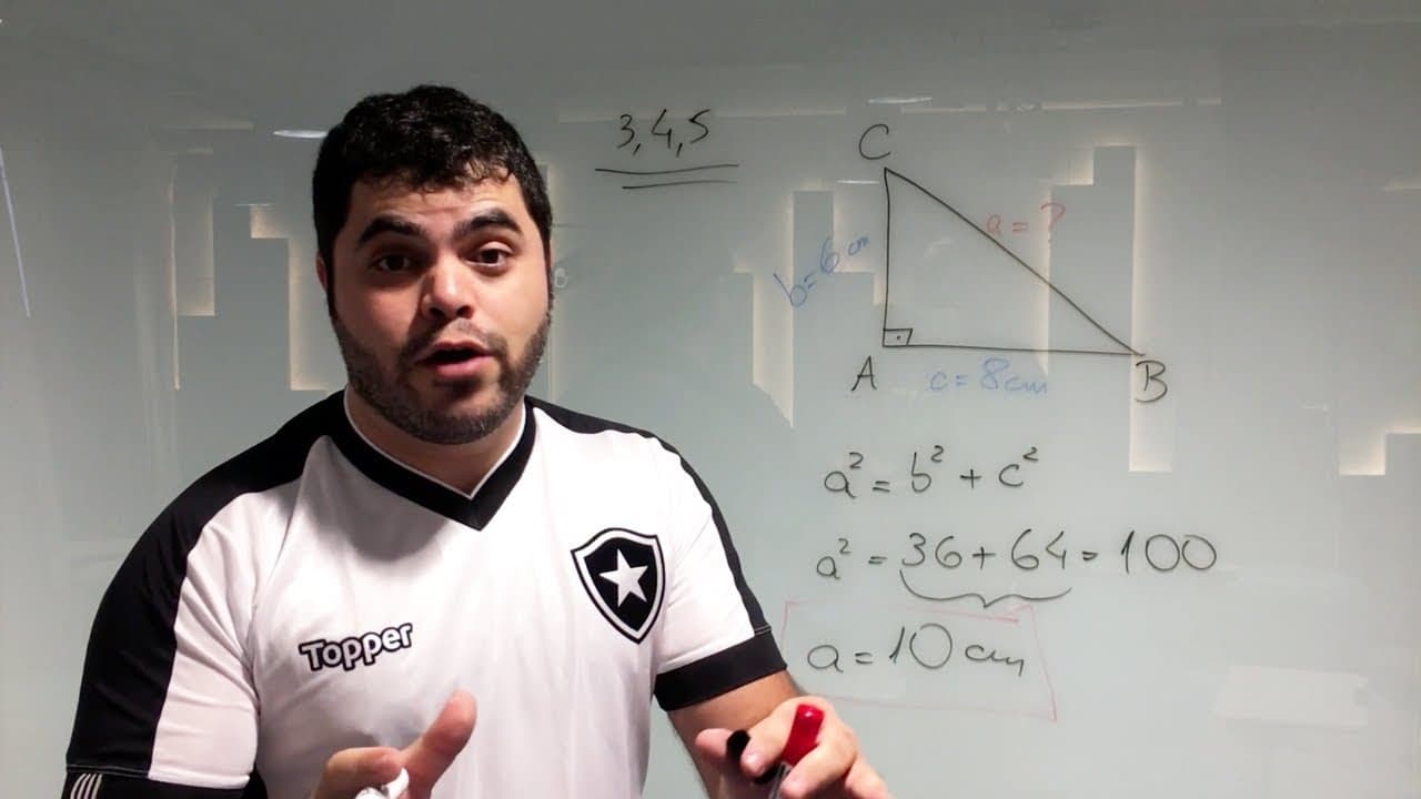 Thumbnail: 👉 Truque do Triângulo Pitagórico no Teorema de Pitágoras | YouTube Space Rio
