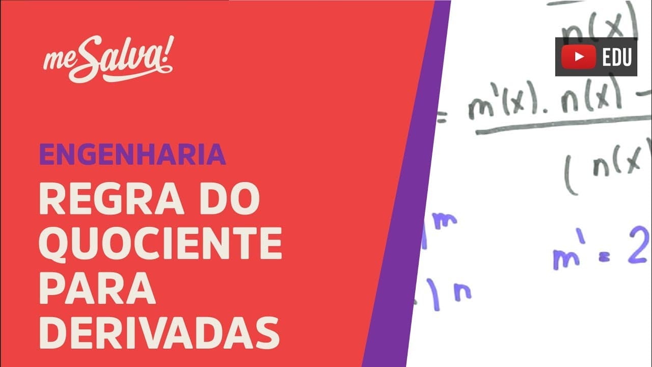 Thumbnail: Me Salva! DER09 - Regra do quociente para derivadas