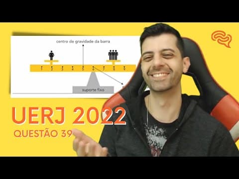 Thumbnail da aula: Q39 | UERJ 2022 | Para uma apresentação artística, é utilizada uma estrutura mecânica formada por