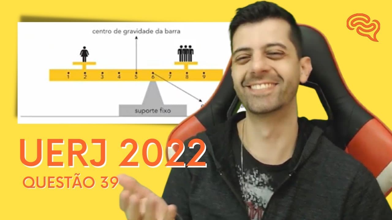 Thumbnail: Q39 | UERJ 2022 | Para uma apresentação artística, é utilizada uma estrutura mecânica formada por