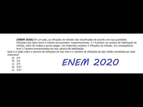 Thumbnail da aula: ENEM 2020, MATEMÁTICA, QUESTÃO 163, CADERNO AZUL, Prof. PAULO JOSÉ