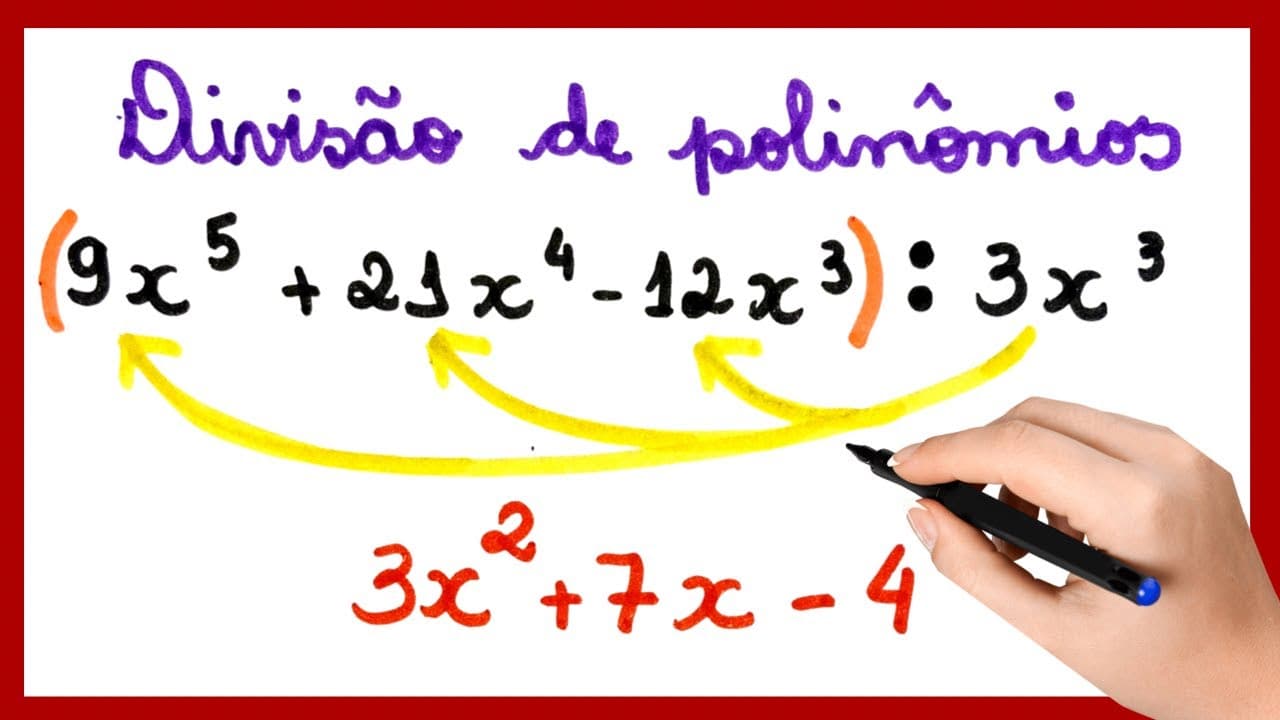 Thumbnail: DIVISÃO DE POLINÔMIOS!!! Veja até o final e APRENDA fácil POLINÔMIOS
