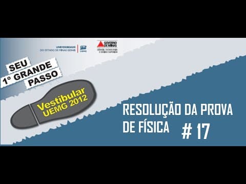 Thumbnail da aula: Resolução da prova de FÍSICA – UEMG – 2012 – Questão:17.