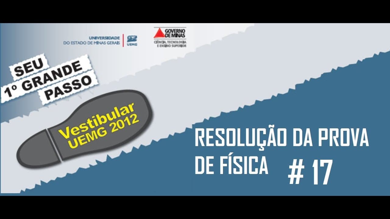 Thumbnail: Resolução da prova de FÍSICA – UEMG – 2012 – Questão:17.