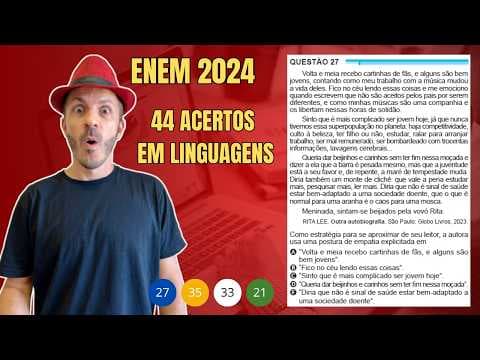 Thumbnail da aula: ENEM 2024: Volta e meia recebo cartinhas de fãs, e alguns são bem jovens