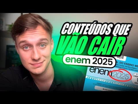 Thumbnail da aula: ✅ CONTEÚDOS QUE MAIS CAEM NO ENEM (ATUALIZADO 2025)