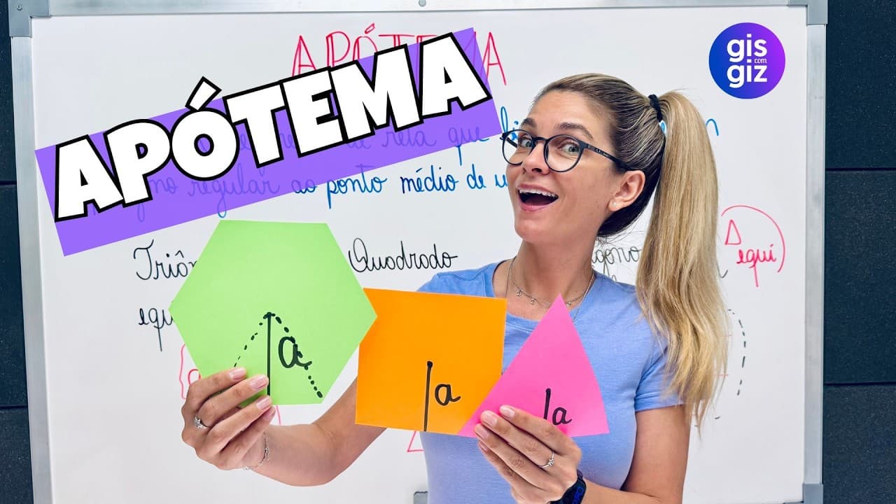 Thumbnail: APÓTEMA DE POLÍGONO REGULARES | Triângulo, Quadrado, Hexágono | GEOMETRIA PLANA
