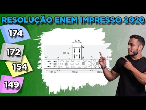 Thumbnail da aula: 🔵 Questão 174 - Caderno Azul | Geometria Plana | MATEMÁTICA ENEM 2020