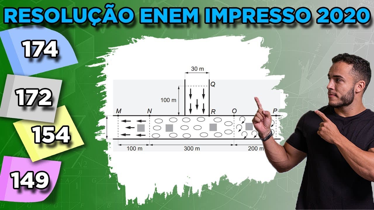 Thumbnail: 🔵 Questão 174 - Caderno Azul | Geometria Plana | MATEMÁTICA ENEM 2020