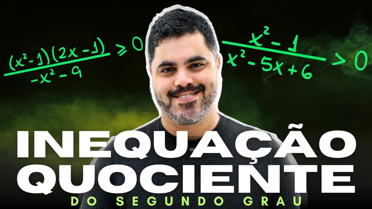 Thumbnail: 🤯 INEQUAÇÃO-QUOCIENTE DO SEGUNDO GRAU como você JAMAIS VIU! | MEM 54
