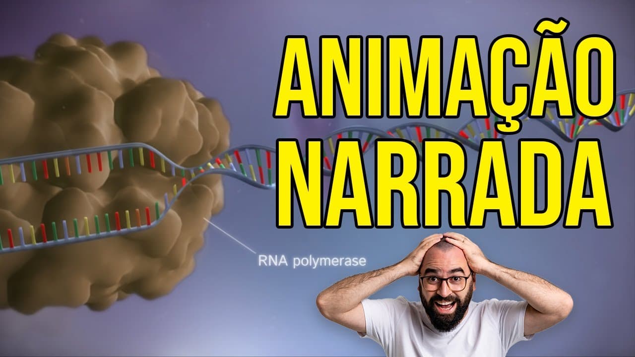 Thumbnail: Animação da transcrição e da tradução | Narração Prof. Gui