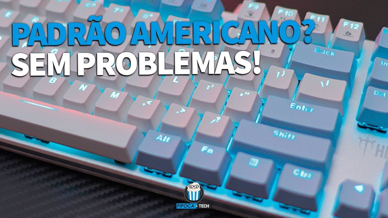 Thumbnail: O ÚNICO VÍDEO QUE VOCÊ PRECISA VER PARA UTILIZAR TECLADOS NO PADRÃO AMERICANO (ANSI) CORRETAMENTE!