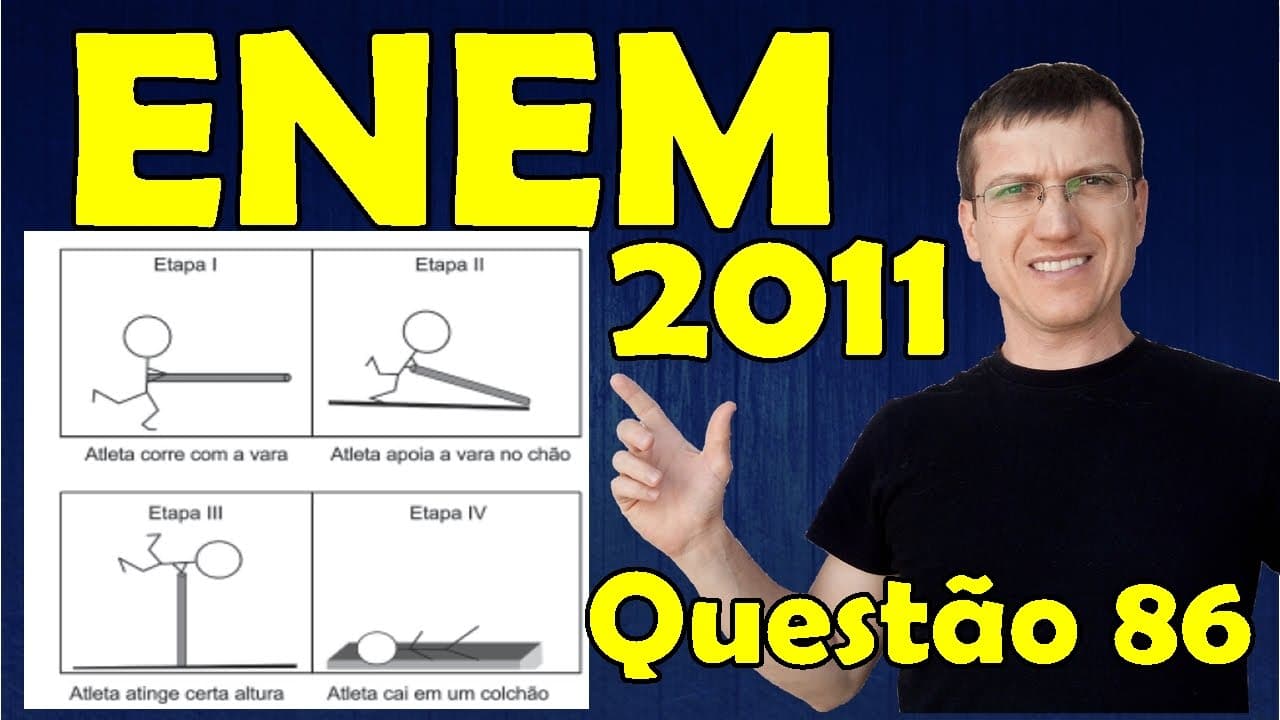 Thumbnail: 86 - ENEM 2011 - Física - Mecânica - Questão 86 resolvida (Caderno Azul) - Prof. Marcelo Boaro