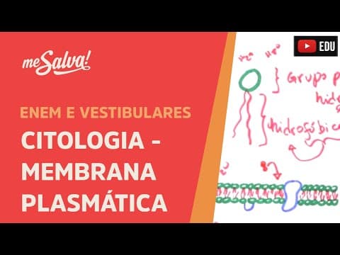 Thumbnail da aula: Me Salva! CIT12 - Citologia - Membrana plasmática