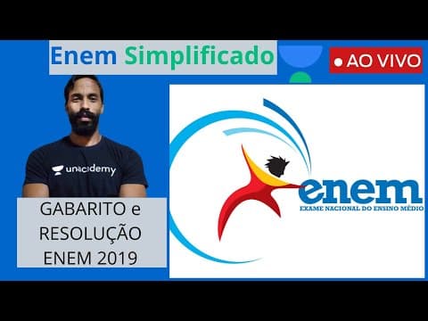 Thumbnail da aula: GABARITO e RESOLUÇÃO ENEM 2019 | Filosofia e Sociologia | ENEM Simplificado