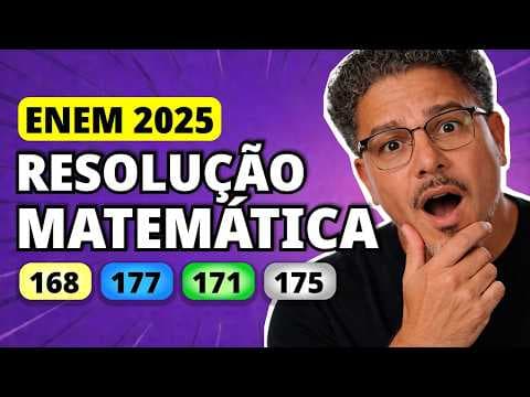 Thumbnail da aula: ENEM 2025 Matemática – Questão 168 | A figura ilustra o projeto visual para confecção de uma medalha