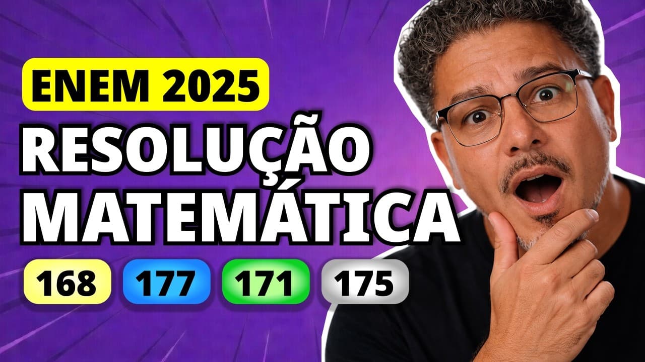 Thumbnail: ENEM 2025 Matemática – Questão 168 | A figura ilustra o projeto visual para confecção de uma medalha