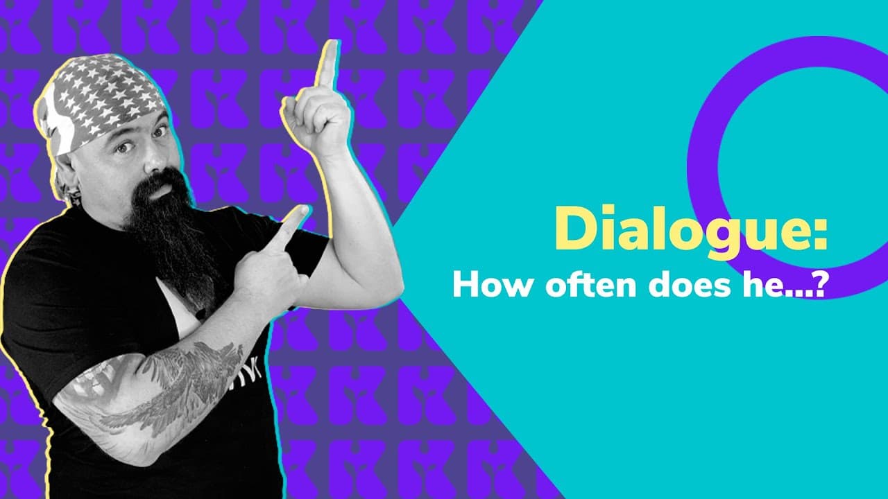 Thumbnail: Dialogue: How often does he ...? | Inglês | Kultivi | Rui Ventura