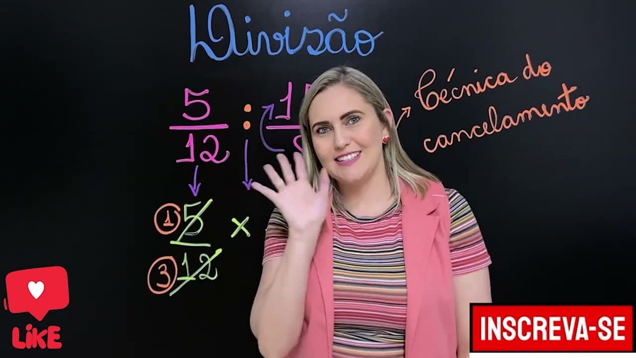 Thumbnail: NUNCA MAIS ERRE DIVISÃO COM FRAÇÕES ! APRENDA COMO FAZER DIVISÃO!