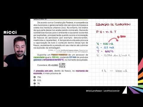 Thumbnail da aula: [Termologia] ENEM 2023 | Questão 97 (Caderno Amarelo)