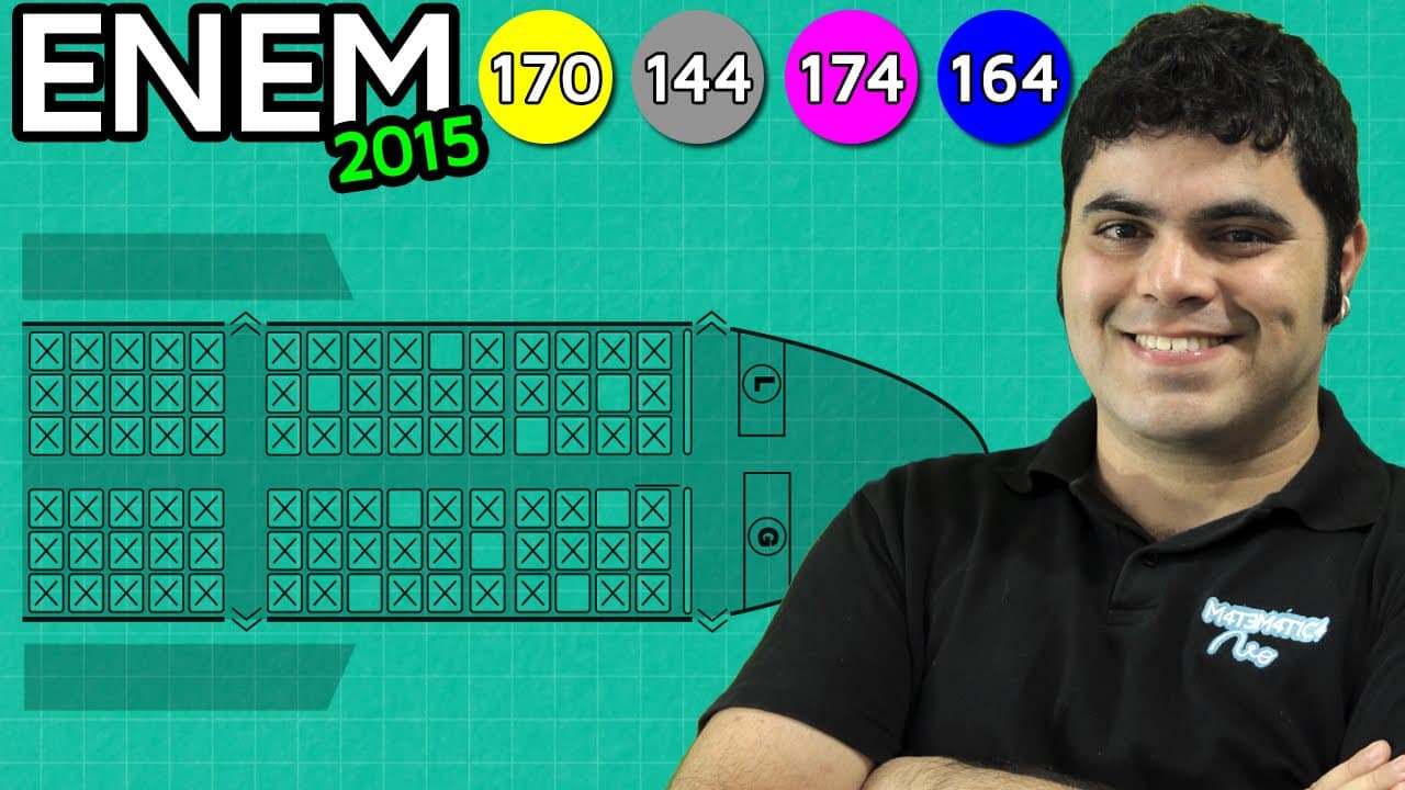 Thumbnail: ENEM 2015 Matemática #29 - Análise Combinatória (questão fácil)